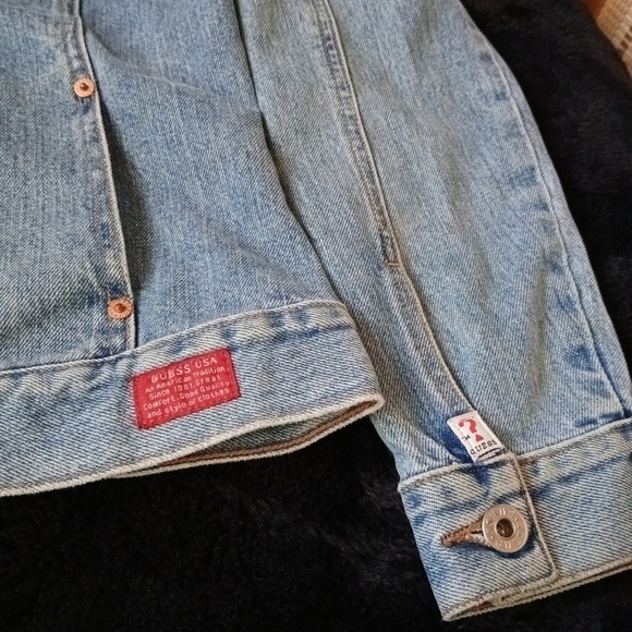 Vintage 90s Guess Denim Jacket Size Kids Medium - Picture 2 of 8